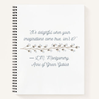 Carnet Inspiré d'Anne des Pignons Verts
