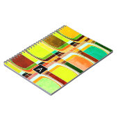 Carnet Inspiré de funky rétro coloré (Côté gauche)