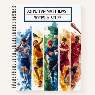 Carnet inspiré par le sport