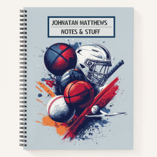 Carnet inspiré par le sport