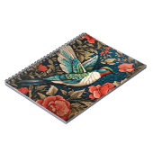 Carnet Inspiré par l'élégant colibri William Morris volan (Côté gauche)