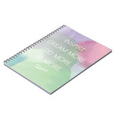 Carnet Inspirer un devis de rêve Aquarelle Abstraite (Côté gauche)