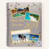 Carnet Inspiring Silver Creative Vision Board Photos 2023 (Devant)