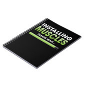 Carnet Installing Muscles Please Wait Workout Lover (Côté gauche)