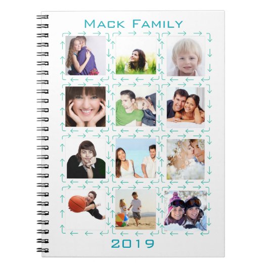 Carnet Instragram Flèches modernes stylisées Vos Photos (Devant)