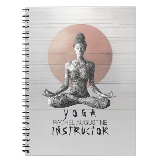 Carnet Instructeur de méditation Yoga Reiki Master Lotus  (Devant)