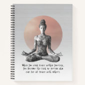 Carnet Instructeur de méditation Yoga Reiki Master Lotus  (Devant)