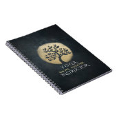 Carnet Instructeur de méditation Yoga Studio Black Gold T (Côté Droit)