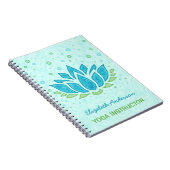 Carnet Instructeur de yoga| Méditation du Zen de fleurs d (Côté Droit)