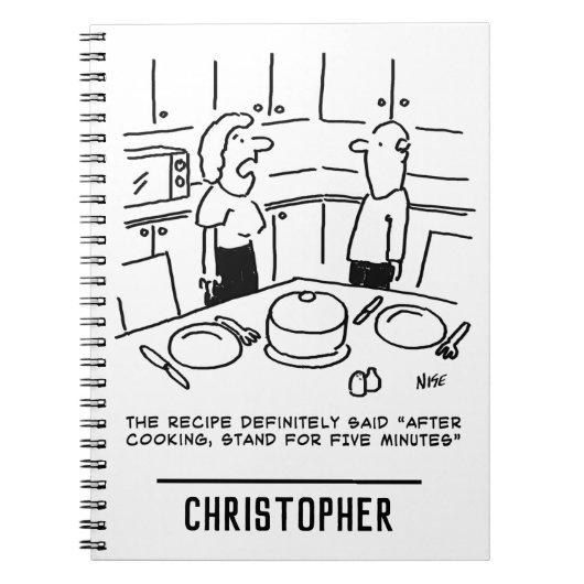 Carnet Instructions de recette suivies lors de la cuisson (Devant)