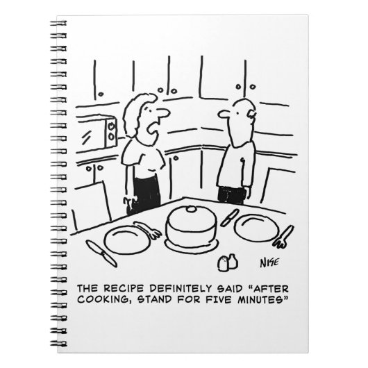 Carnet Instructions de recette suivies lors de la cuisson (Devant)