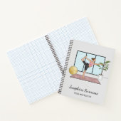 Carnet Instructrice de yoga Danseuse Pose Formatrice Nom (Intérieur)