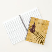 Carnet Instrument à cordes à contrebasse (grand) spirale (Intérieur)
