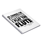 Carnet Instrument de musique à fluide | Cadeaux de flute  (Côté Droit)