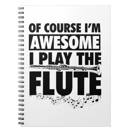 Carnet Instrument de musique à fluide | Cadeaux de flute  (Devant)