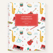 Carnet Instruments de musique Thème de musique Matière sc (Devant)