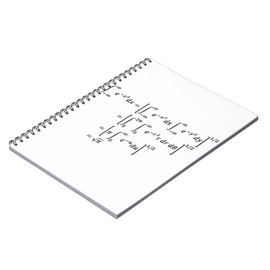 Carnet intégrale gaussienne, mathématiques et science (Côté gauche)