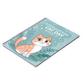 Carnet International Cat Day Cute Whimsical Cat Art (Côté gauche)