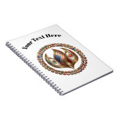 Carnet International Unity Flame with World Flags Emblem  (Côté Droit)