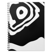 Carnet Into Deep : Abstrait noir & blanc (Devant)
