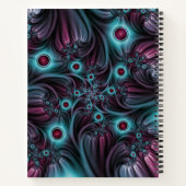 Carnet Into the Depth Blue Rose Abstrait Fractal Art Name (Dos)
