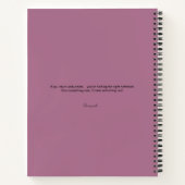 Carnet Intricate Amethyst Floral Mandala Notebook (Dos)