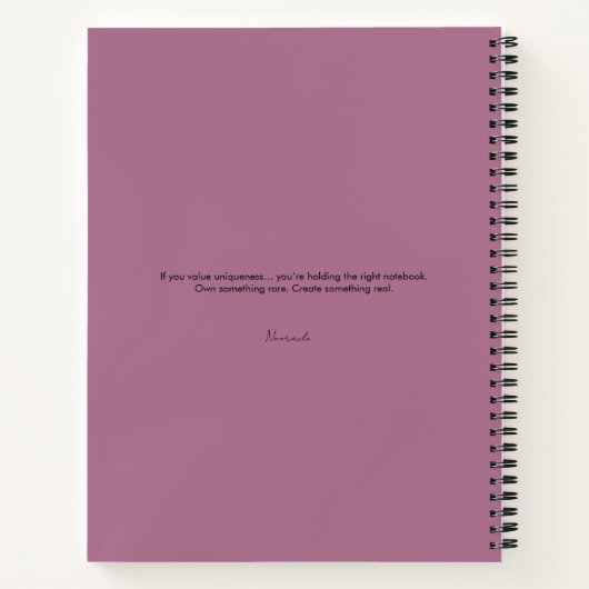 Carnet Intricate Amethyst Floral Mandala Notebook (Dos)
