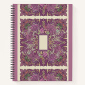 Carnet Intricate Amethyst Floral Mandala Notebook (Devant)