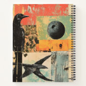 Carnet Intriguant collage d'art avec Black Crow (Dos)