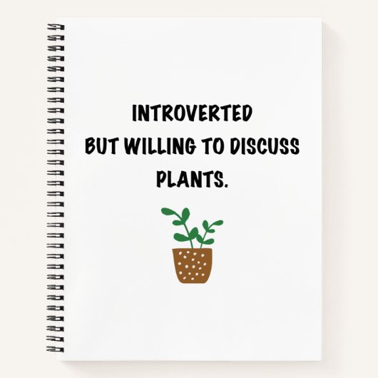 Carnet Introduction et plante (Devant)