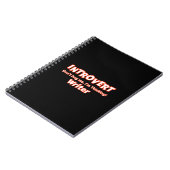 Carnet Introvert Writer (Côté gauche)