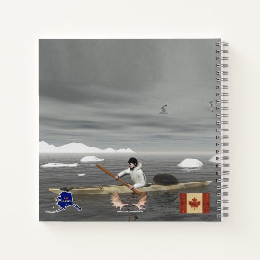 Carnet Inuit Kayak - Postage en Alaska (Dos)