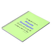 Carnet investigateur privé (Côté gauche)