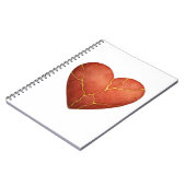 Carnet Invitation cœur Kintsugi (Côté gauche)