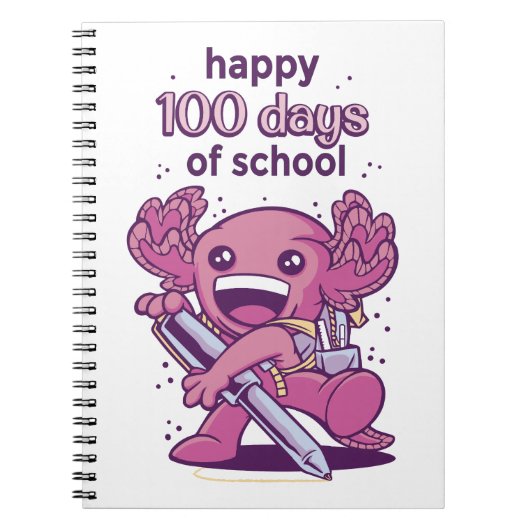 Carnet Invitation pour 100 jours d'école (Devant)