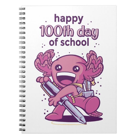 Carnet Invitation pour le 100e jour d'école (Devant)