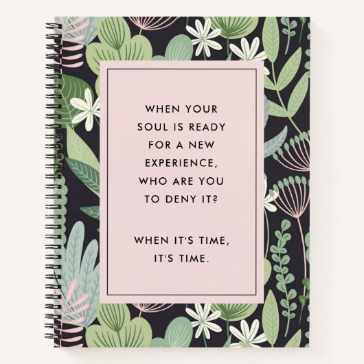 Carnet Invitations de journalisation pour l'auto-découver (Devant)