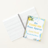 Carnet Invité à la fête de mariage Lemon Blue Main Squeez (Intérieur)