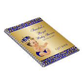 Carnet Invité cadeau Little Prince Royal Blue Gold (Côté Droit)