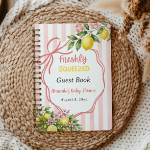 Carnet Invité de Baby Shower au Citron Fraîchement Pressé