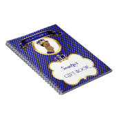 Carnet Invité de cadeau d'or de prince bleu royal (Côté Droit)