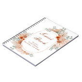 Carnet Invité de la douche de mariage herbe de Pampas en (Côté gauche)