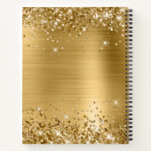 Carnet Invité de remise de diplôme en feuille d'or scinti (Dos)