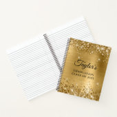 Carnet Invité de remise de diplôme en feuille d'or scinti (Intérieur)
