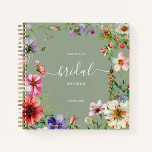 Carnet Invité(e) au mariage personnalisé avec des fleurs