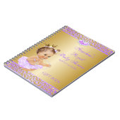 Carnet Invitée de princesse Lilac Lavender Gold Gift (Côté gauche)