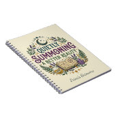 Carnet Invoquant silencieusement un Grimoire d'une réalit (Côté Droit)