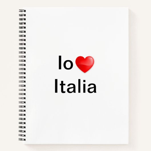 Carnet Io amo Italia (Devant)