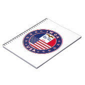 Carnet Iowa, Iowa autocollant, sac, horloge (Côté gauche)