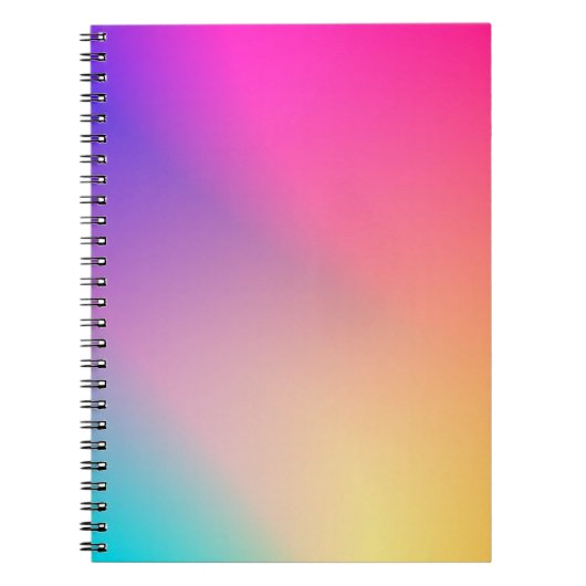 Carnet Iridescent Neon Hot Pink Photography Rainbow Cool (Devant)